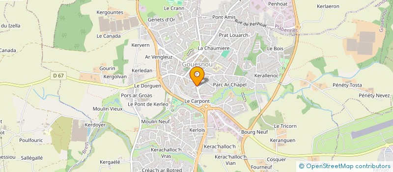 localisation de l'entreprise L'IMMO BRESTOIS à GOUESNOU