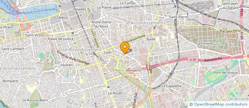 localisation de l'entreprise L'IMMO DU SUD  MARSEILLE