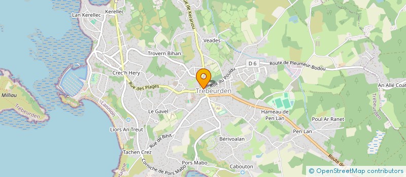 localisation de l'entreprise L'IMMOBILIER DE LA COTE à TREBEURDEN