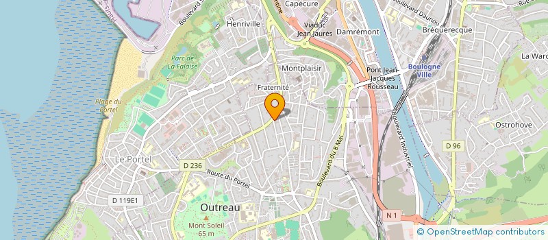 localisation de l'entreprise L'IMMOBILIER DU DETROIT  OUTREAU