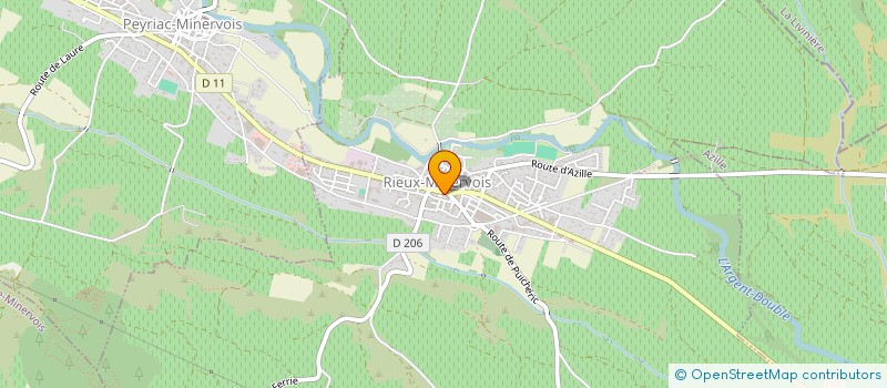 localisation de l'entreprise L'IMMOBILIER DU MINERVOIS à RIEUX-MINERVOIS
