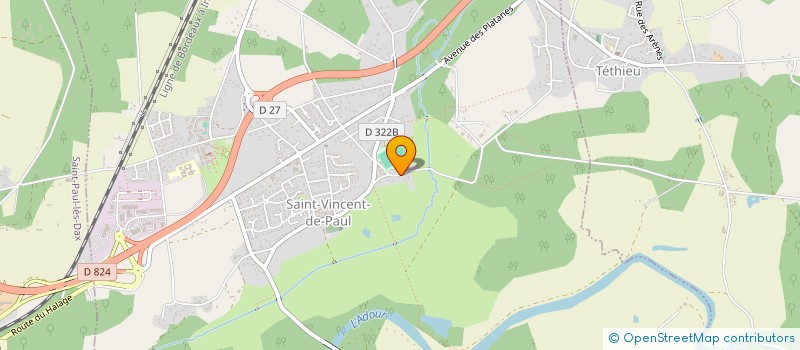 localisation de l'entreprise L'IMMOBILIER ROSSIGNOL  SAINT-VINCENT-DE-PAUL