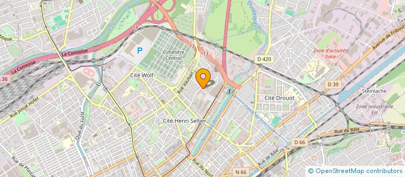 localisation de l'entreprise L'IMMOBILIERE 2.G  MULHOUSE