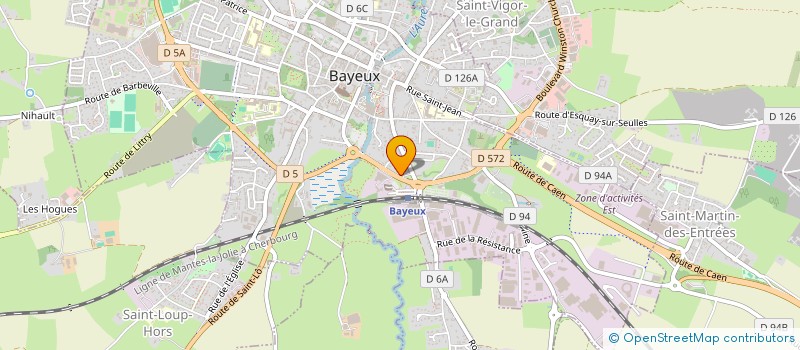 localisation de l'entreprise L'IMMOBILIERE BAYEUSAINE D'INSERTION  BAYEUX