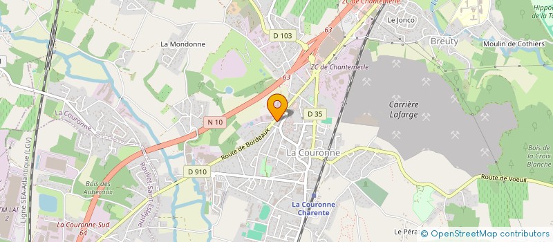 localisation de l'entreprise L'IMMOBILIERE BELLAMY-IMBERT à LA COURONNE