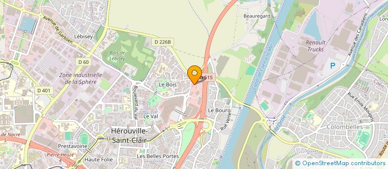 localisation de l'entreprise L'IMMOBILIERE CALVADOSIENNE D'INSERTION à HEROUVILLE-SAINT-CLAIR
