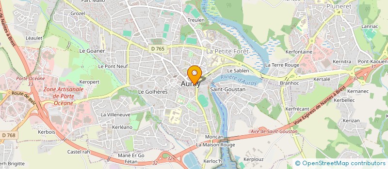 localisation de l'entreprise L'IMMOBILIERE D'AURAY à AURAY