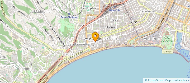 localisation de l'entreprise L'IMMOBILIERE DANTE  NICE