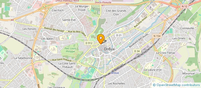 localisation de l'entreprise L'IMMOBILIERE DE DREUX à DREUX