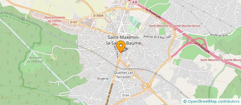 localisation de l'entreprise L'IMMOBILIERE DE FRANCOISE à SAINT-MAXIMIN-LA-SAINTE-BAUME