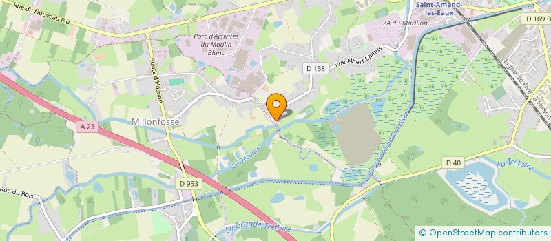 localisation de l'entreprise L'IMMOBILIERE DE L'ABBAYE  SAINT-AMAND-LES-EAUX