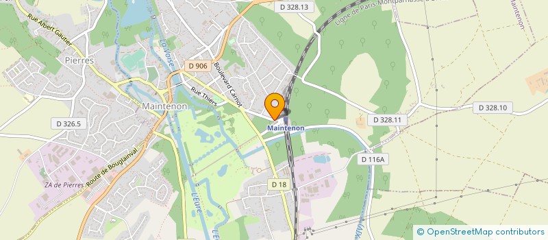 localisation de l'entreprise L'IMMOBILIERE DE LA GARE à MAINTENON