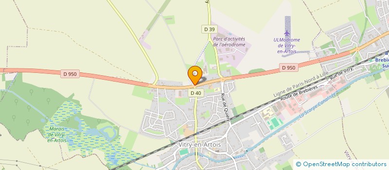 localisation de l'entreprise L'IMMOBILIERE DE LA SENSEE  VITRY-EN-ARTOIS