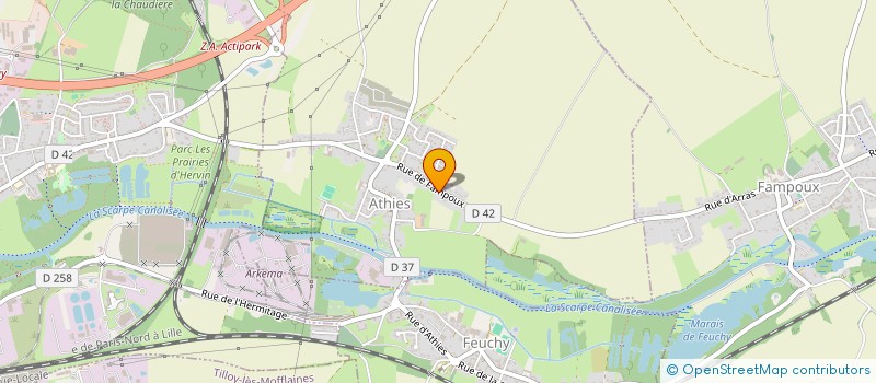 localisation de l'entreprise L'IMMOBILIERE DES 4 SAISONS  FEUCHY