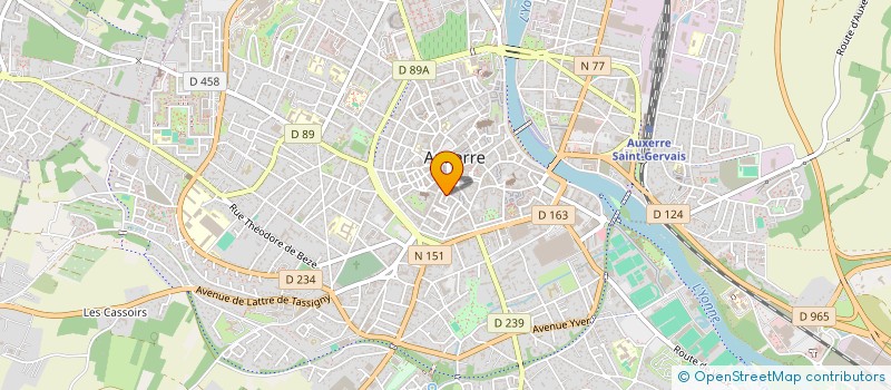 localisation de l'entreprise L'IMMOBILIERE DES BELLES FILLES à AUXERRE