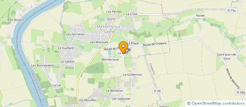 localisation de l'entreprise L'IMMOBILIERE DES CANUTS à MESSIMY-SUR-SAONE