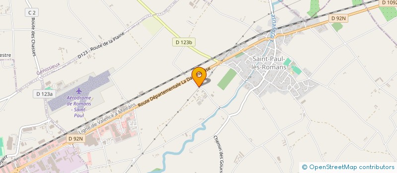 localisation de l'entreprise L'IMMOBILIERE DES CHIROUZES  SAINT-PAUL-LES-ROMANS