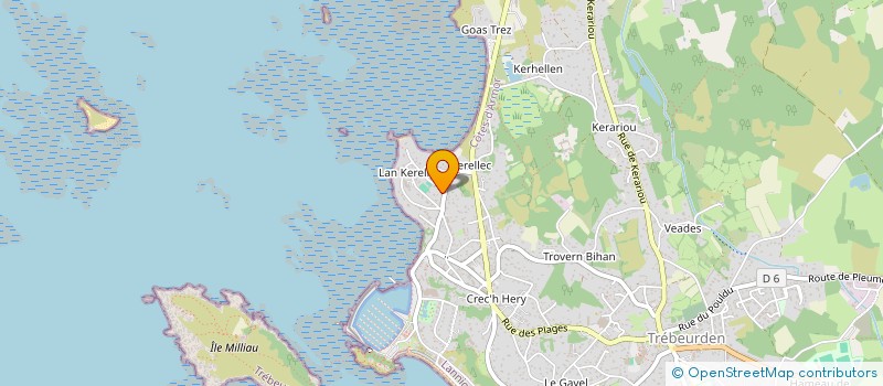 localisation de l'entreprise L'IMMOBILIERE DES COTES DU NORD  TREBEURDEN