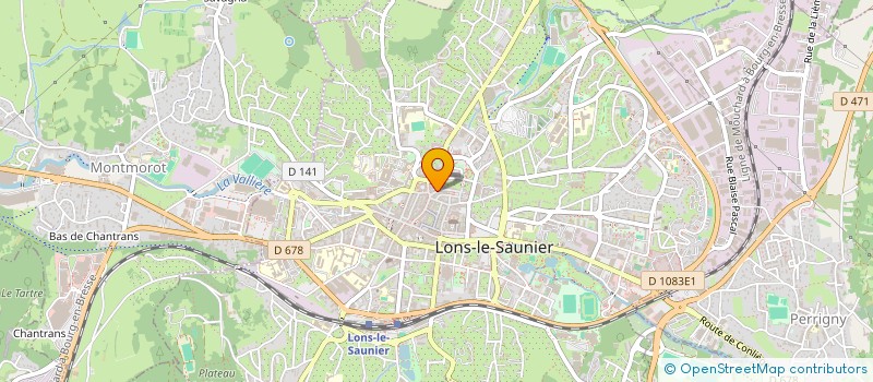 localisation de l'entreprise L'IMMOBILIERE DU CENTRE à LONS-LE-SAUNIER