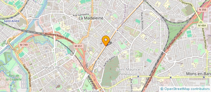 localisation de l'entreprise L'IMMOBILIERE DU GRAND BOULEVARD à LA MADELEINE