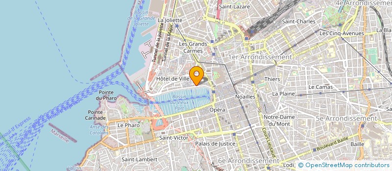 localisation de l'entreprise L'IMMOBILIERE DU PHARO à MARSEILLE