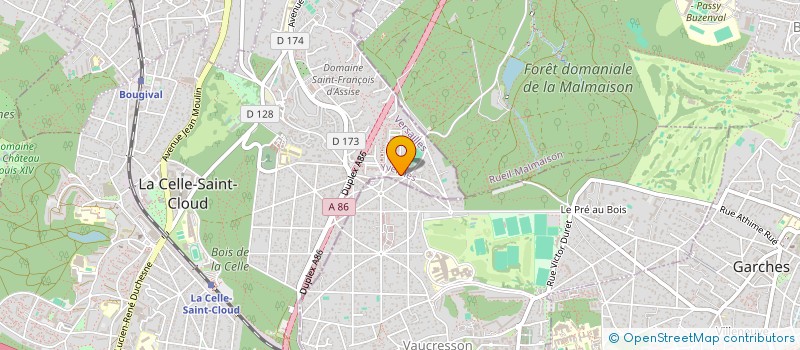 localisation de l'entreprise L'IMMOBILIERE DU PLATEAU  LA CELLE-SAINT-CLOUD