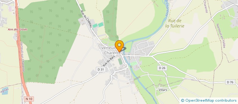localisation de l'entreprise L'IMMOBILIERE DU VILLAGE à VERTEUIL-SUR-CHARENTE