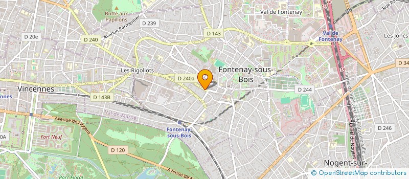 localisation de l'entreprise L'IMMOBILIERE EN MOUVEMENT à FONTENAY-SOUS-BOIS