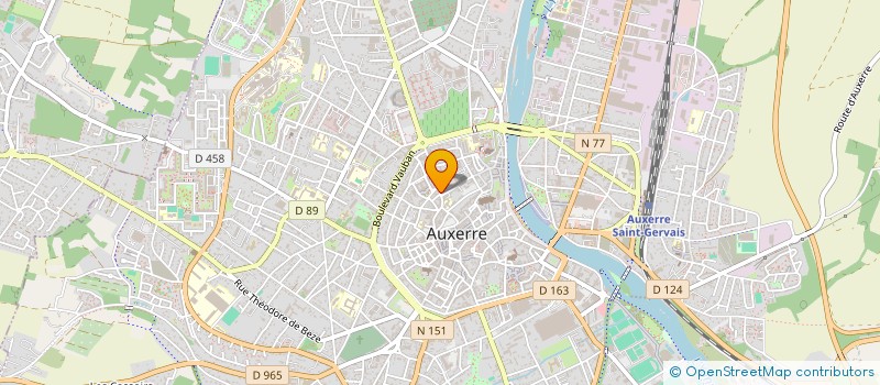 localisation de l'entreprise L'IMMOBILIERE EUROPEENNE à AUXERRE
