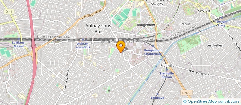 localisation de l'entreprise L'IMMOBILIERE FRANCILIENNE  AULNAY-SOUS-BOIS