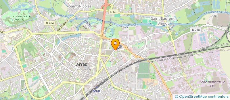 localisation de l'entreprise L'IMMOBILIERE GEIQ à ARRAS