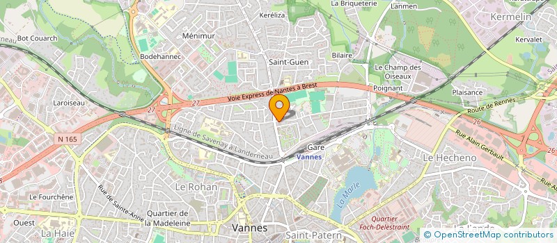 localisation de l'entreprise L IMMOBILIERE JAHIER à VANNES