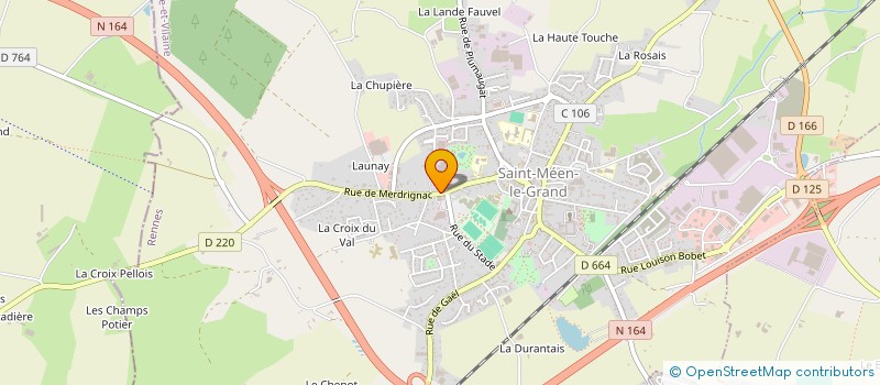 localisation de l'entreprise L'IMMOBILIERE KAUFLER  SAINT-MEEN-LE-GRAND