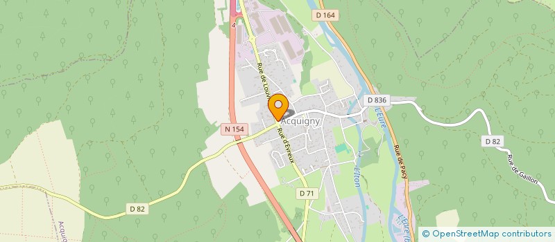 localisation de l'entreprise L'IMMOBILIERE NORMANDE 27 à ACQUIGNY