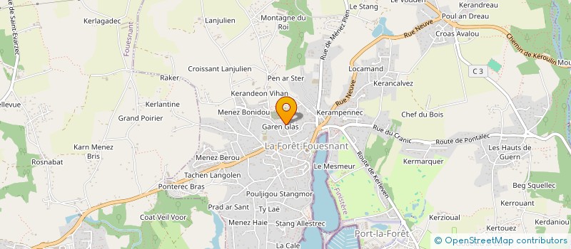 localisation de l'entreprise L'IMMOBILIERE OKPO  LA FORET-FOUESNANT