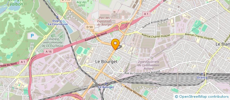 localisation de l'entreprise L'IMMOBILIERE PARIROC  LE BOURGET