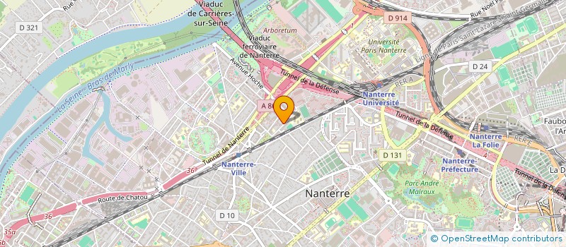 localisation de l'entreprise L'IMMOBILIERE PARISIENNE 23  NANTERRE