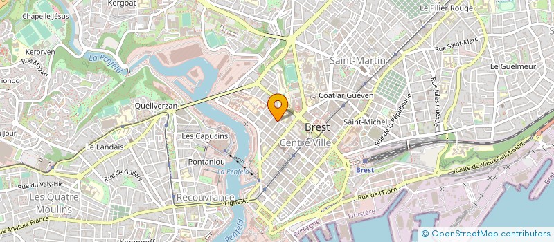localisation de l'entreprise L'IMMOBILIERE PLUS à BREST