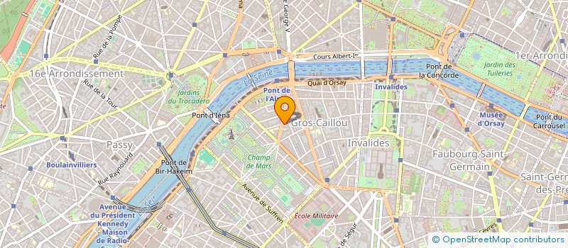 localisation de l'entreprise L'IMMOBILIERE RAPP  PARIS