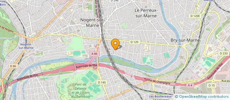 localisation de l'entreprise L'IMMOBILIERE ROCHET  LE PERREUX-SUR-MARNE
