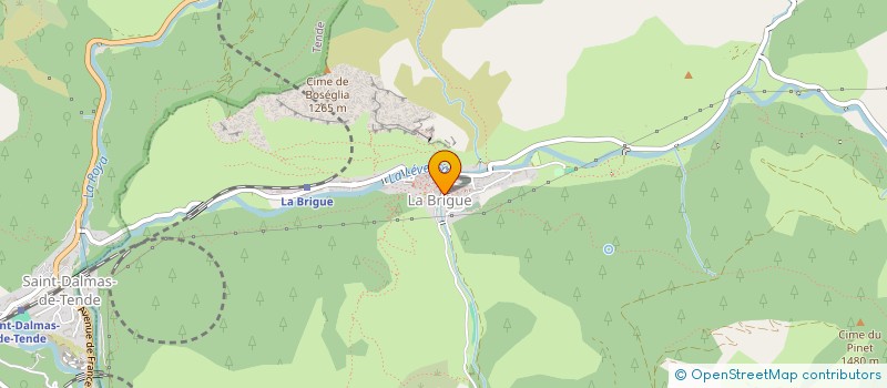 localisation de l'entreprise L IMMOBILIERE RURALE MOUTE ROYA  LA BRIGUE