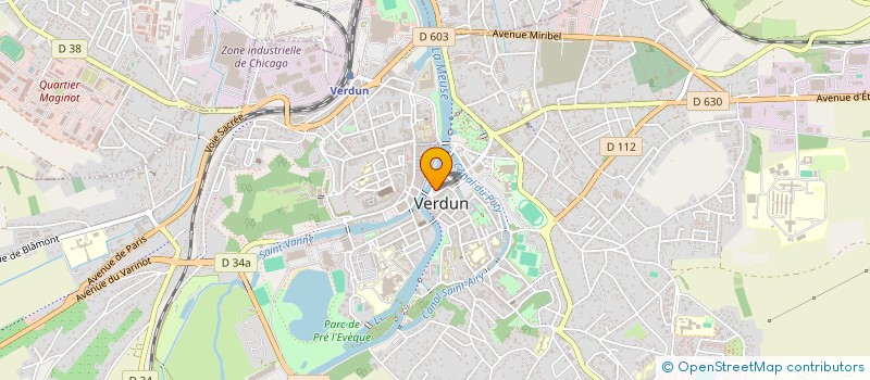 localisation de l'entreprise L'IMMOBILIERE SAINT PAUL à VERDUN