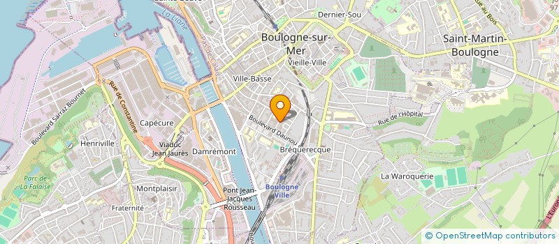 localisation de l'entreprise L'IMMOBILIERE THERMI  BOULOGNE-SUR-MER