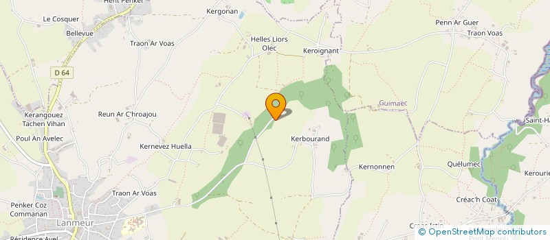 localisation de l'entreprise L'IMMOBILIERE TREGOROISE  LANMEUR
