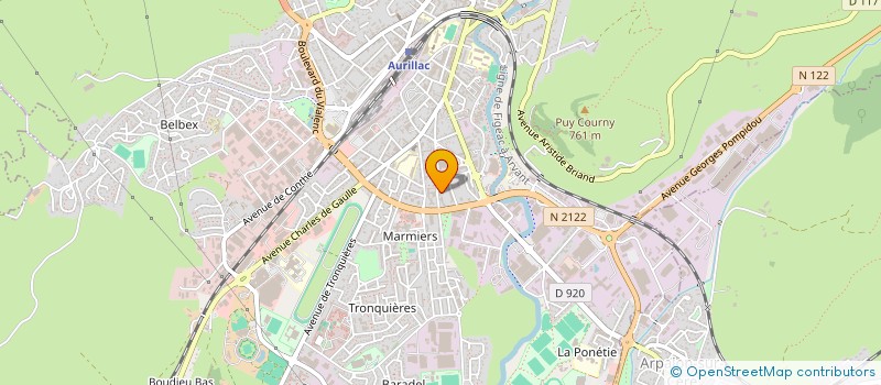 localisation de l'entreprise L'IMPACT DU DRAGON à AURILLAC