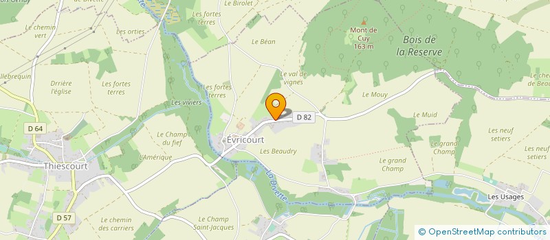 localisation de l'entreprise L'IMPASSE DE LA DIVETTE  EVRICOURT