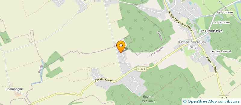 localisation de l'entreprise L'IMPATIENCE  FONTAINE-SOUS-JOUY