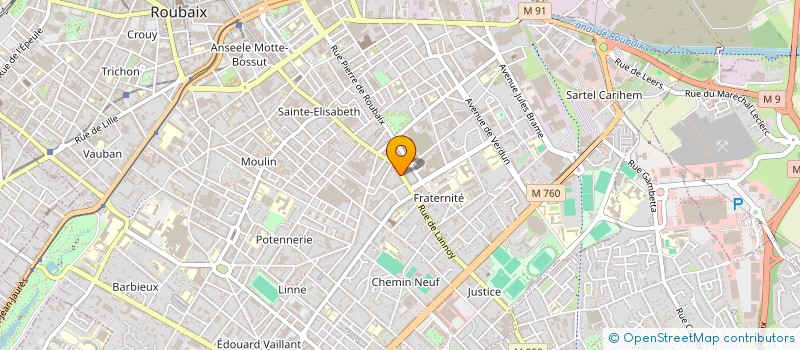 localisation de l'entreprise L'IMPERATRICE à ROUBAIX