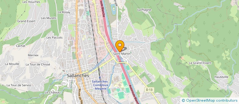 localisation de l'entreprise L'IMPERIAL  SALLANCHES