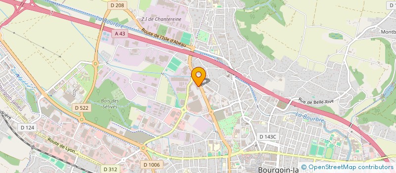 localisation de l'entreprise L'IMPERIAL BJ  BOURGOIN-JALLIEU
